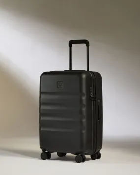 Large Cabin Suitcase in Black - Icon Stripe