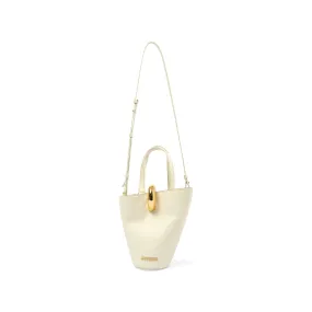 Le Petit Bambola Leather Bag in Light Ivory