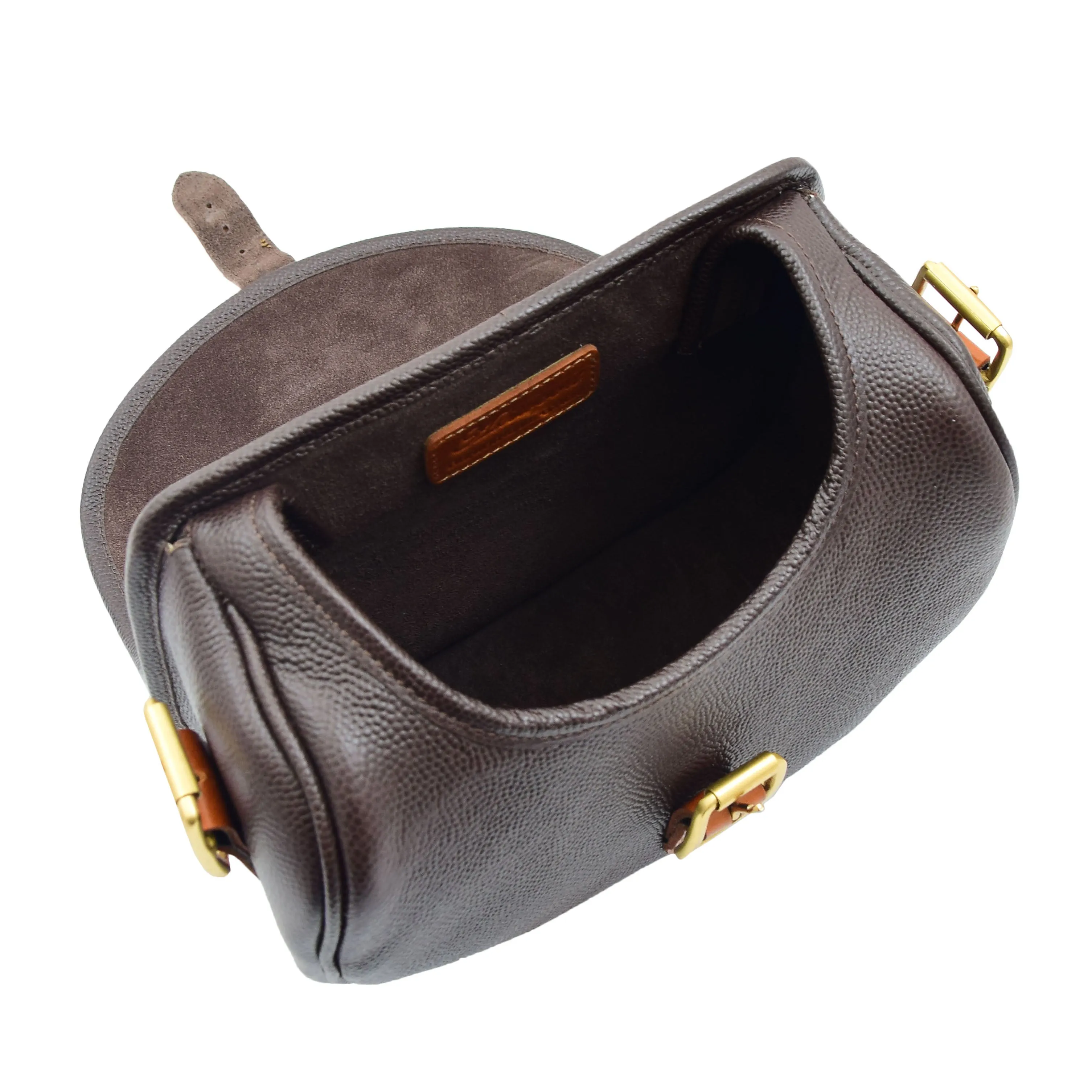 Leather Cartridge Bag 90 Rounds Capacity Neo Brown Tan