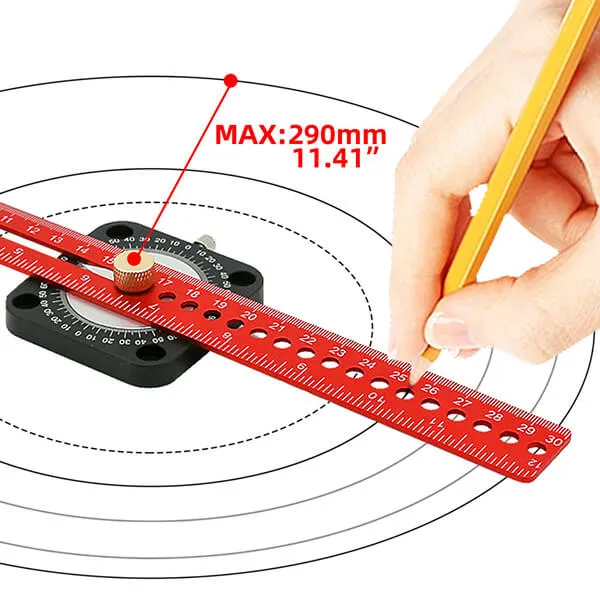 Levoite™ Compass Adjustable Angle T-Square Scriber Ruler