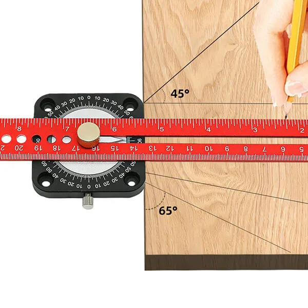 Levoite™ Compass Adjustable Angle T-Square Scriber Ruler