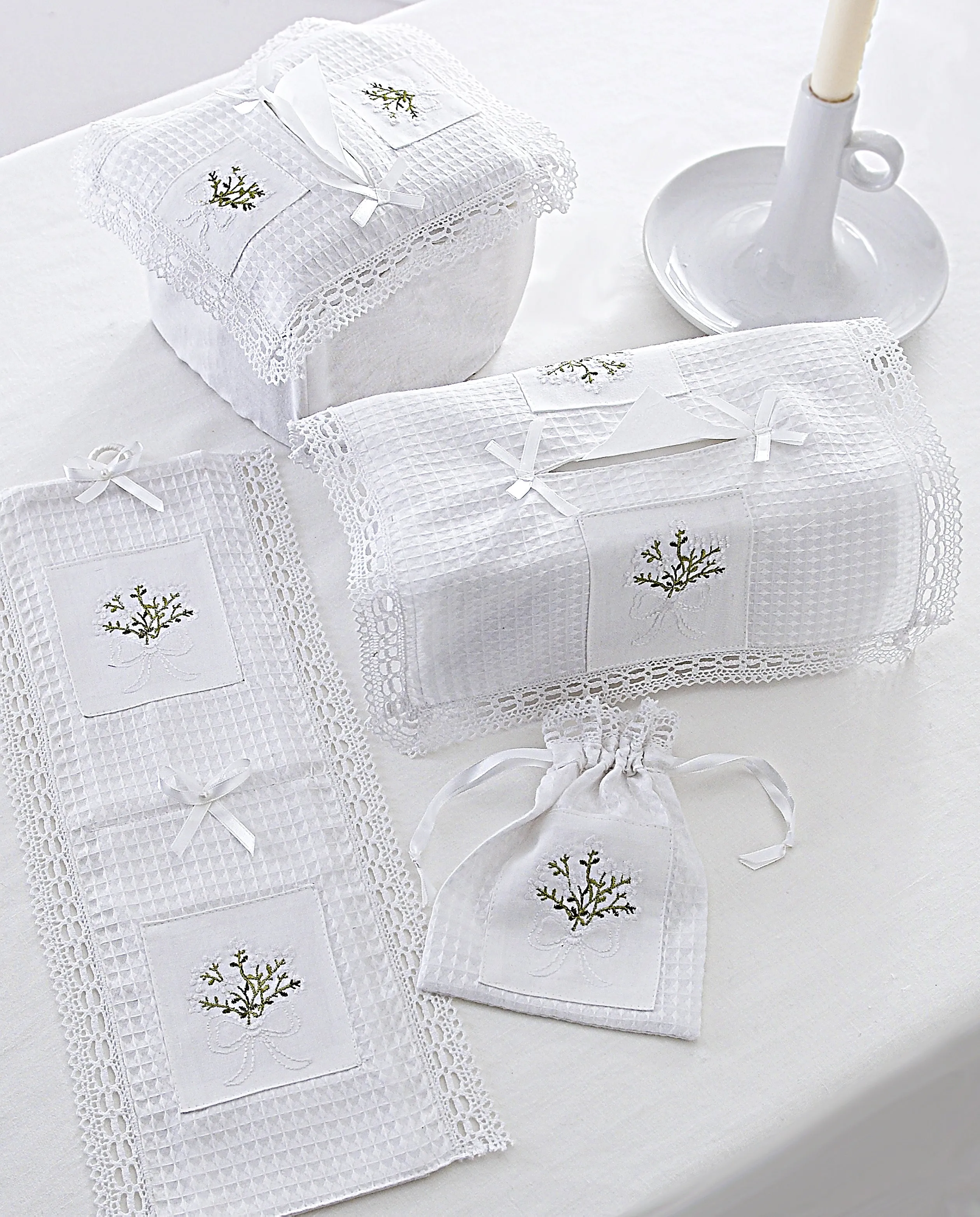 Loire Cotton Waffle Tissue Box Cover