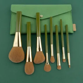 LovelyRLovely 8pcs Green Shimmering Brushes Set