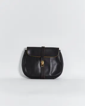 Marni leather clutch bag, black