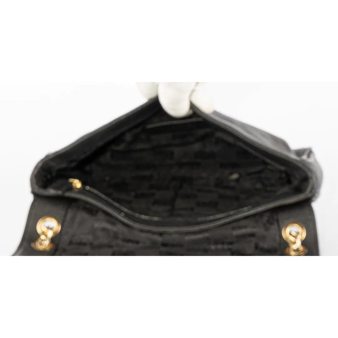 Michael Kors Black Leather Chain Shoulder Bag