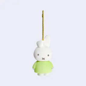 Miffy - Mascot Rubber Charm Keychain (Green Lop Ear)