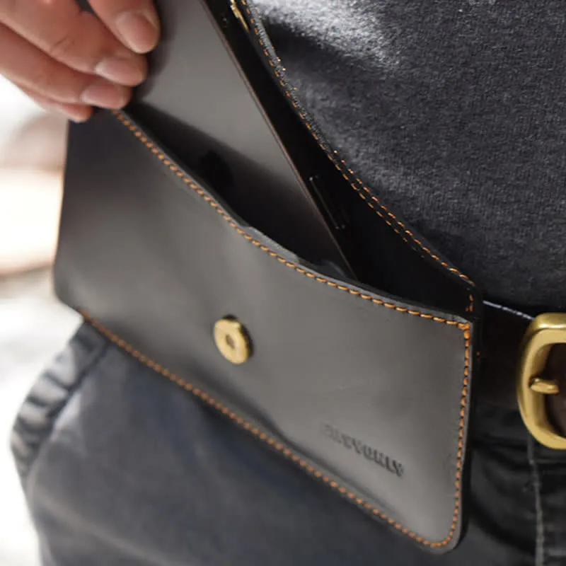 Minimalist Horizonal Magnetic Phone Belt Bag