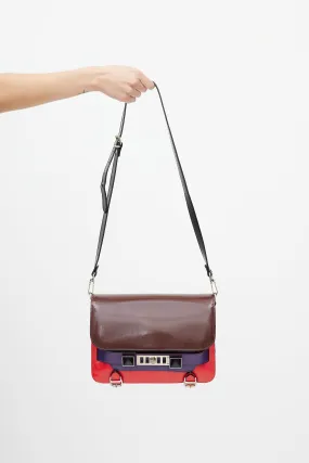 Multicolour Leather PS11 Shoulder Bag