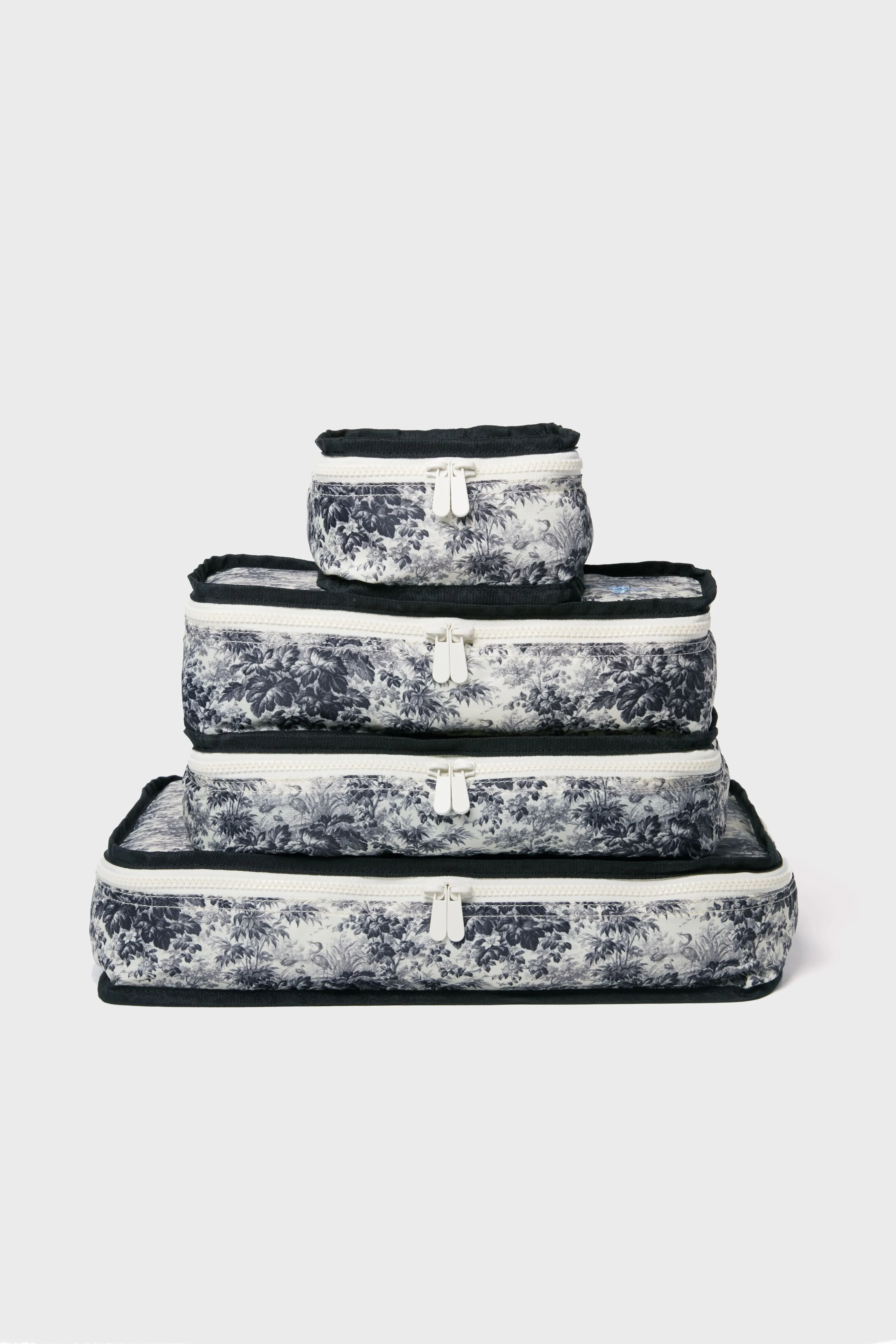 Noir Cypress Toile Packing Cubes