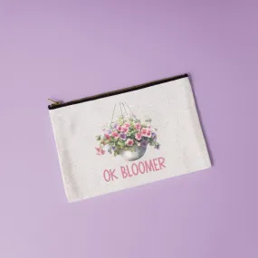 OK Bloomer | Houseplant Themed Canvas Makeup Bag