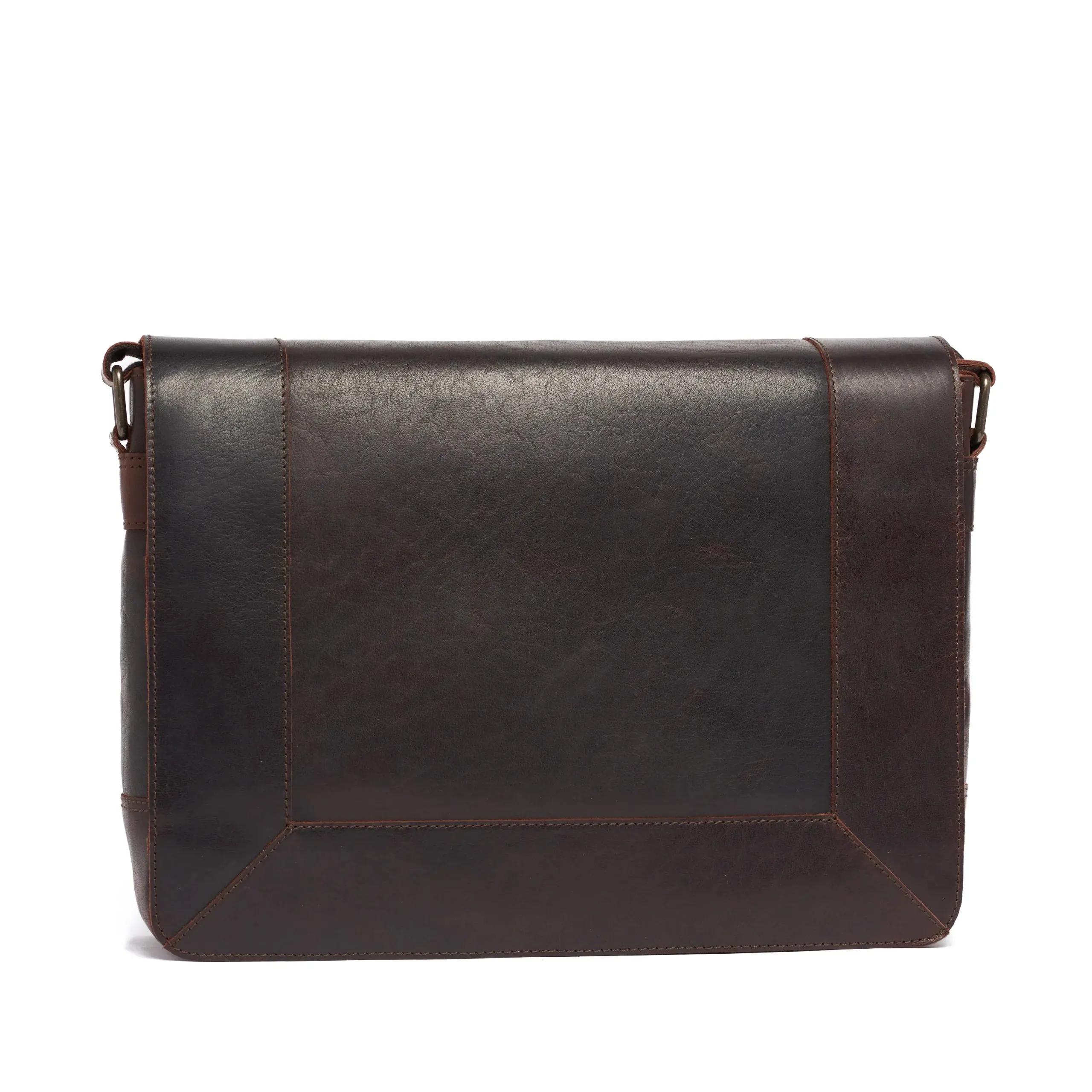 Oran - RH-1303 Codi Rich leather Work satched with Flap - Brown