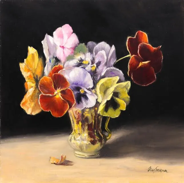 Pansies In A Cup - Irina Furman