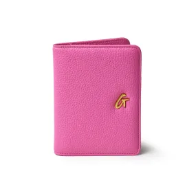 PEBBLE PASSPORT HOLDER - HOT PINK