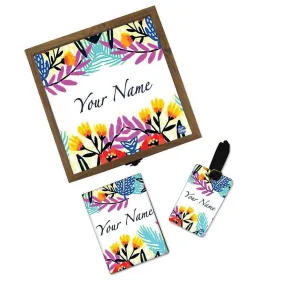 Personalised Passport Holder For Women- Colorful Floral