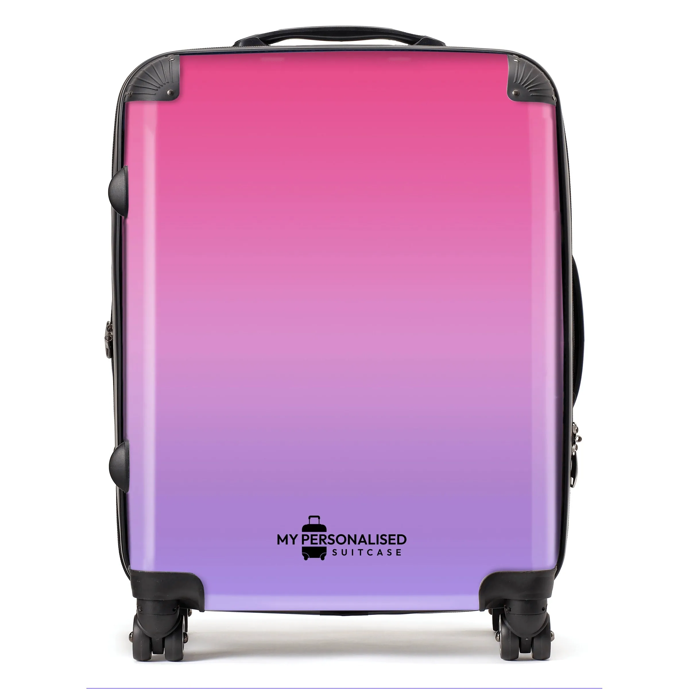 Personalised Purple and Pink Ombre Gradient Suitcase