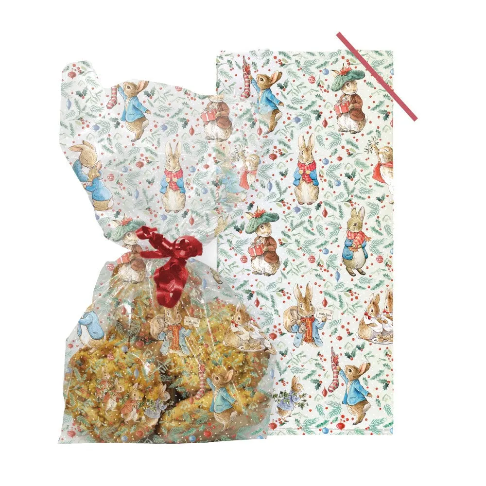 Peter Rabbit Christmas Cello Treat Bags x 20