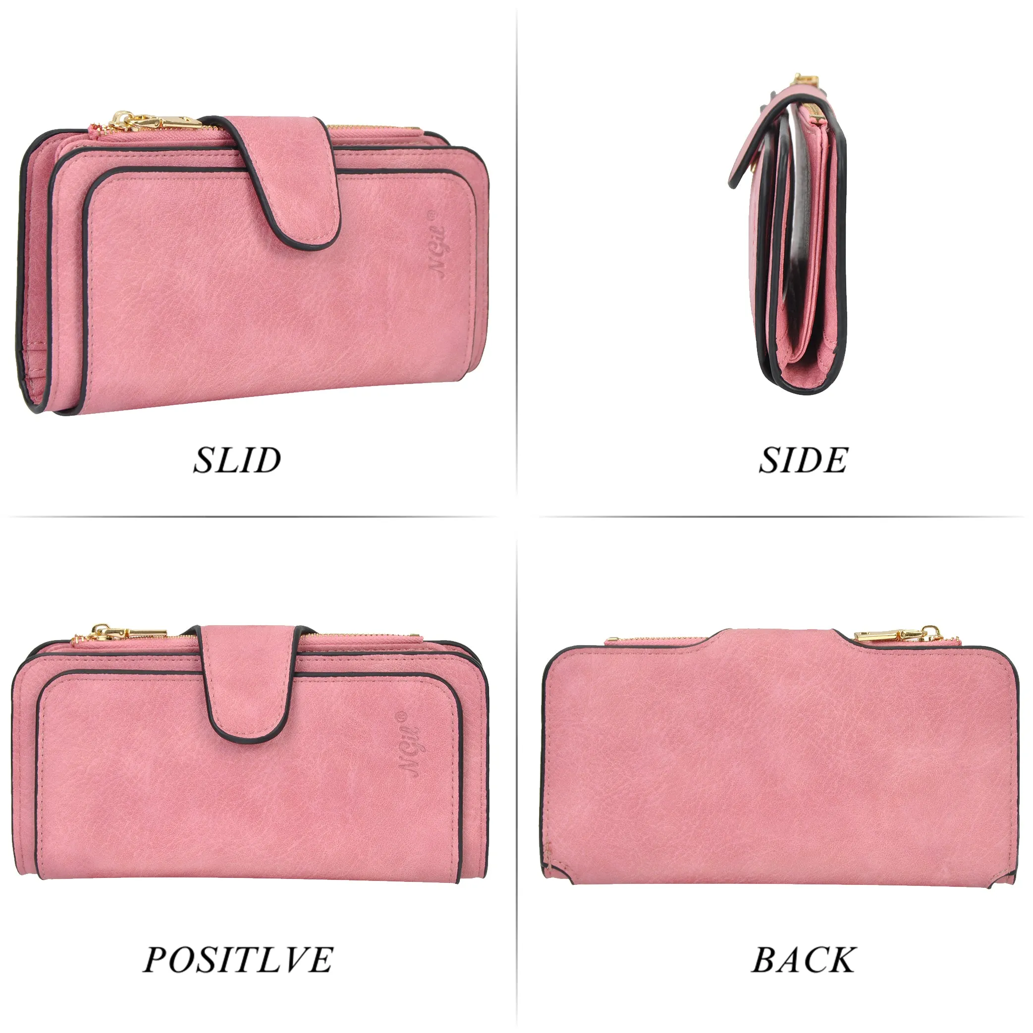 Pink NGIL Trifold Wallet