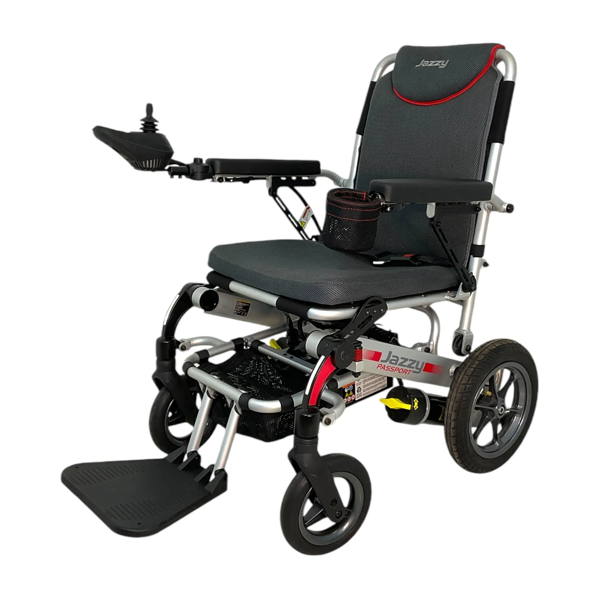 Pride Mobility Jazzy Passport Power Wheelchair | 16.5 x 17.5 in Seat | Portable Folding Frame