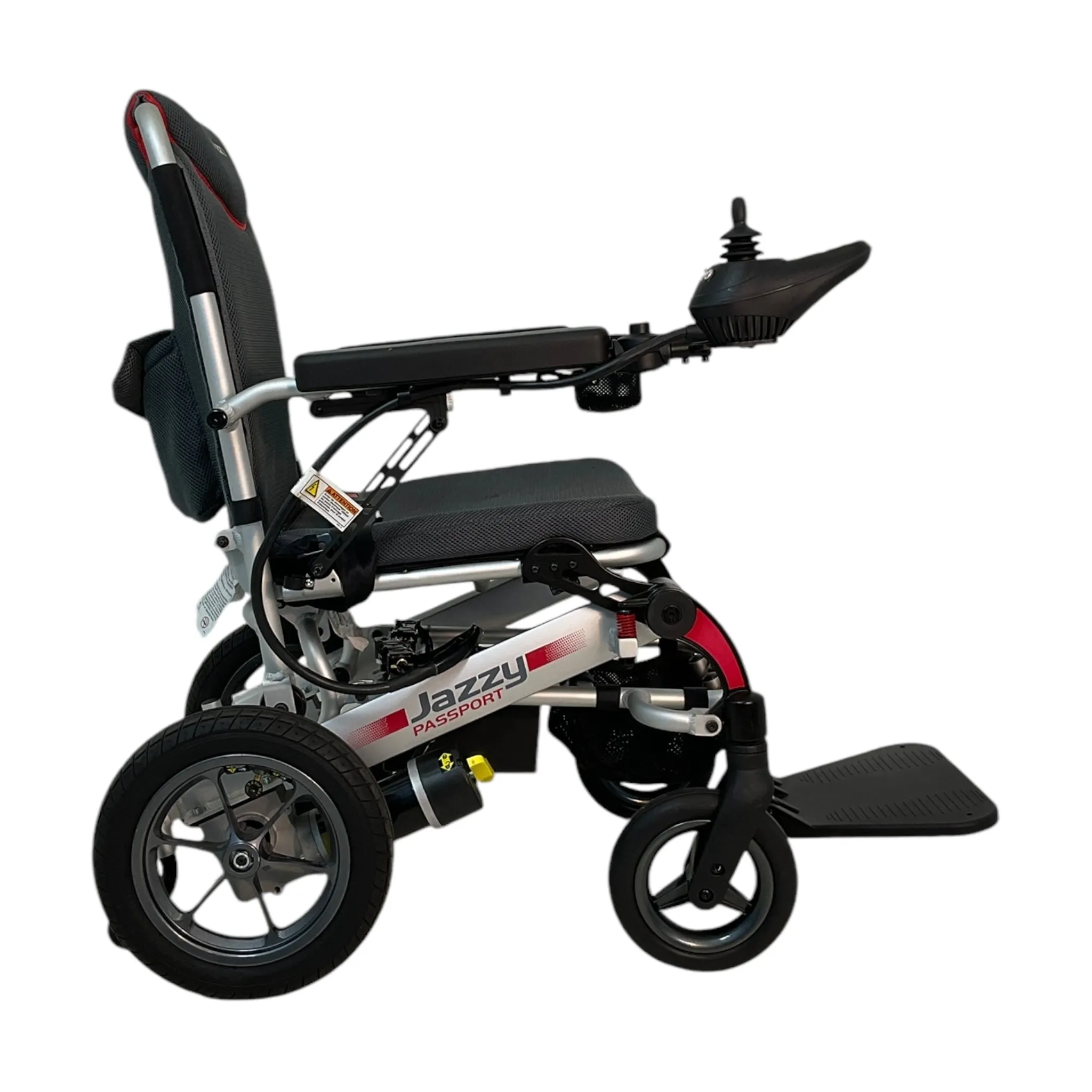 Pride Mobility Jazzy Passport Power Wheelchair | 16.5 x 17.5 in Seat | Portable Folding Frame