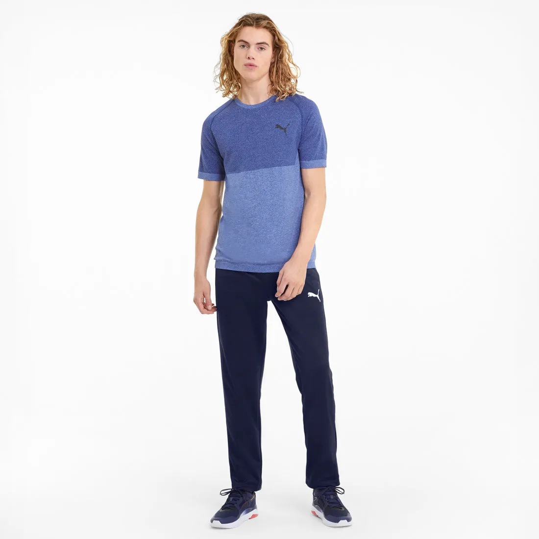 PUMA MEN ACTIVE TRICOT MEN'S SWEATPANTS T-BOTTOM NAVY