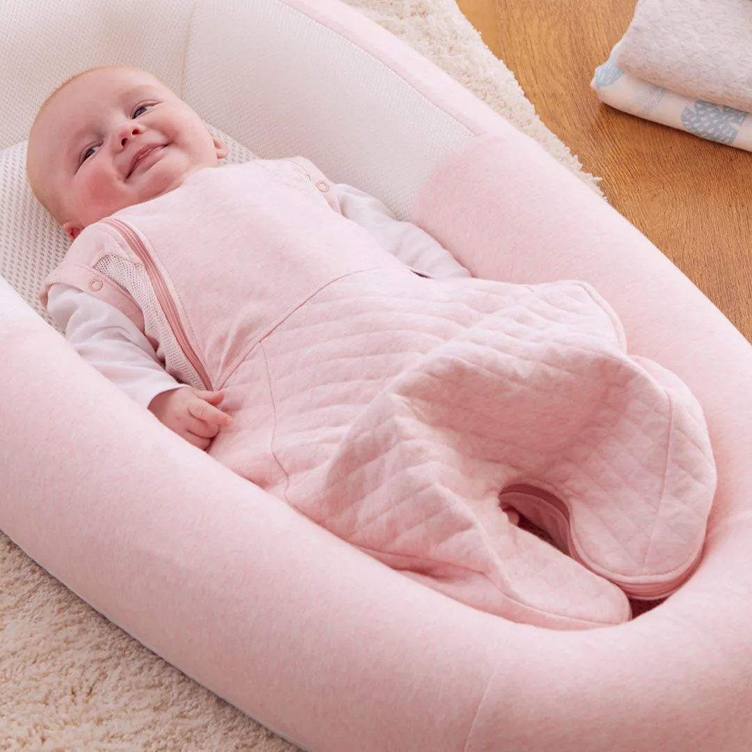 Purflo Swaddle To Sleep Bag - Shell Pink - TOG 2.5