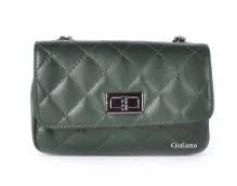 Quilted Italian Leather Shoulder Bag