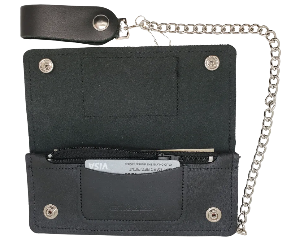 "3 Skulls" Trucker Chain Wallet