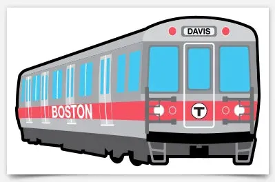 Red Line Die Cut Sticker