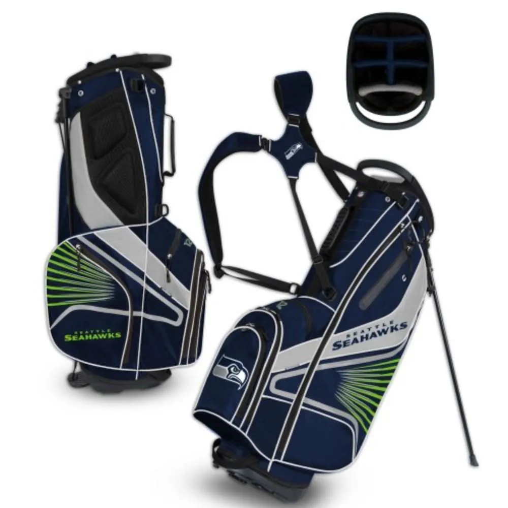 Seattle Seahawks WinCraft "Grid Iron III" 6-Way Stand Golf Bag