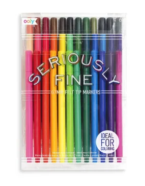 Seriously Fine Felt Tip Markers - Set of 36