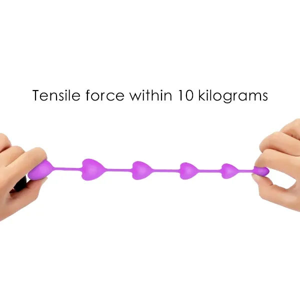 Silicone Anal Beads with Clitoral Stimulation Prostate Massager