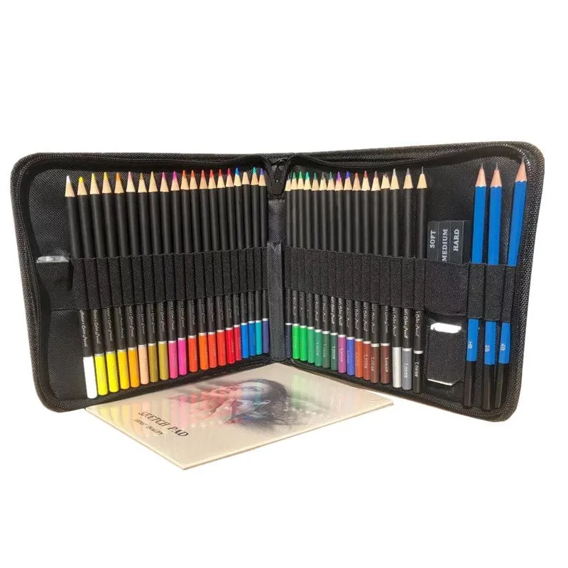 Sketch Brush Set 45 drawing pencils with nylon storage case