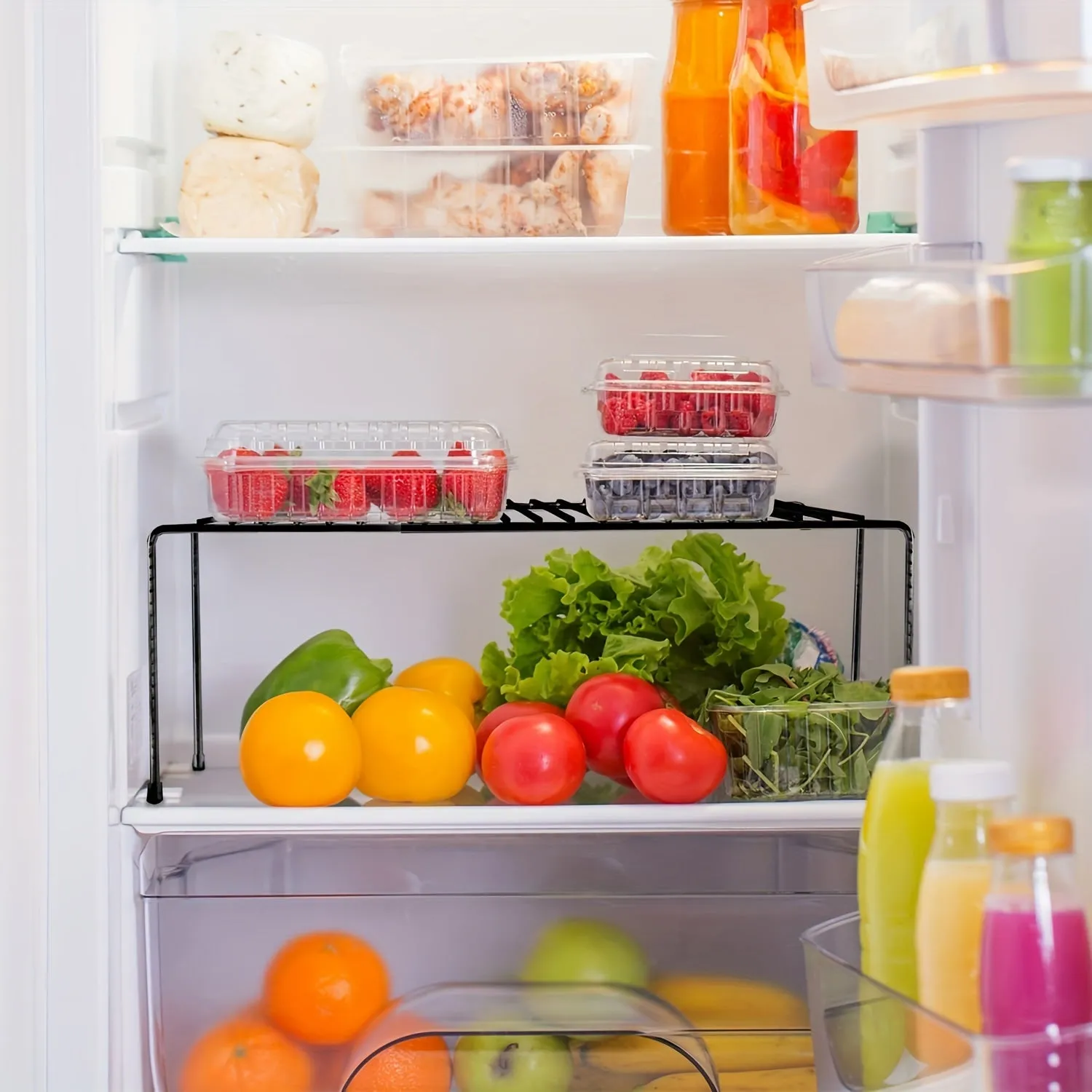 SpaceSaving Rustproof Metal Shelf Organizer for Kitchen and Pantry