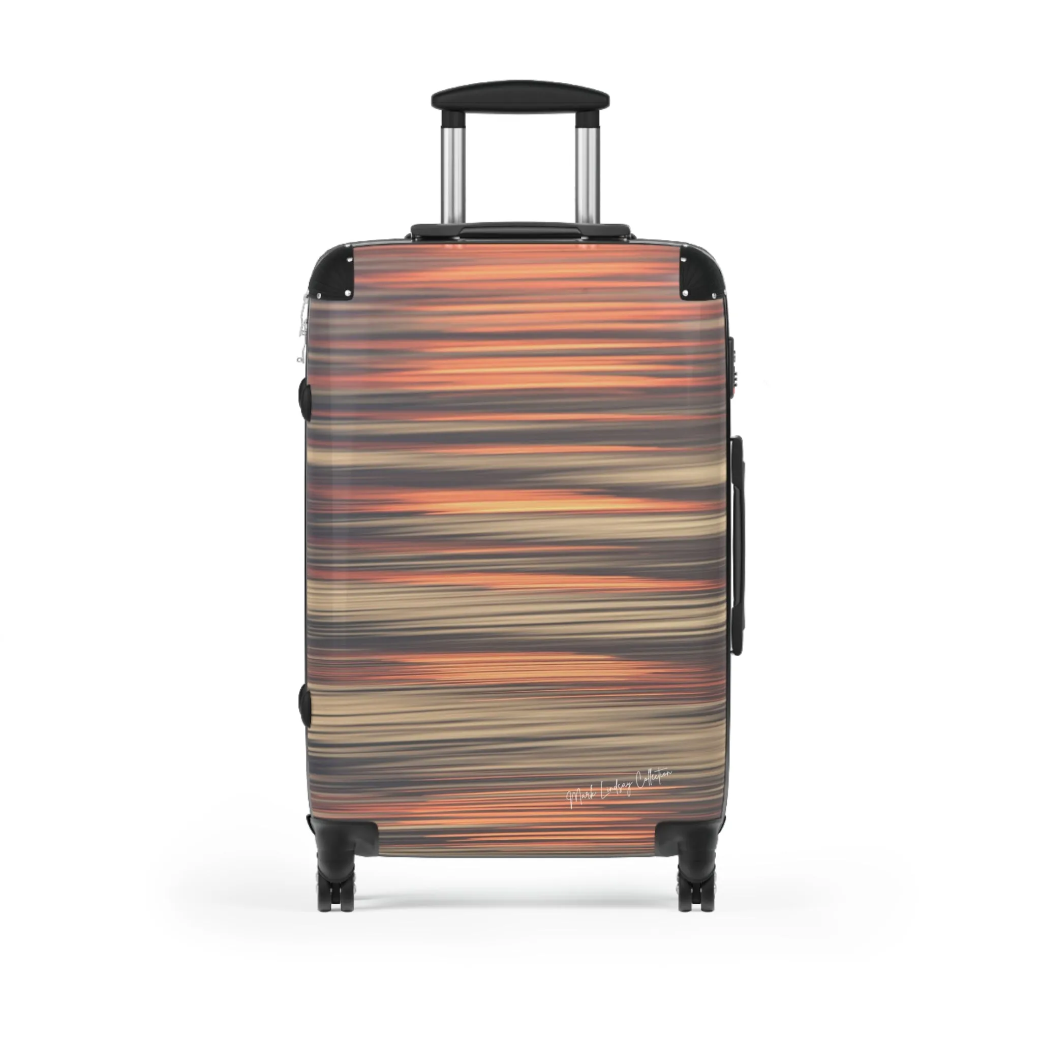 Sunset's Reflections and Ripples Custom Art Luggage