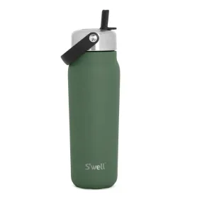 S'well Explorer with Flip Straw Lid – 24oz – Green Jasper