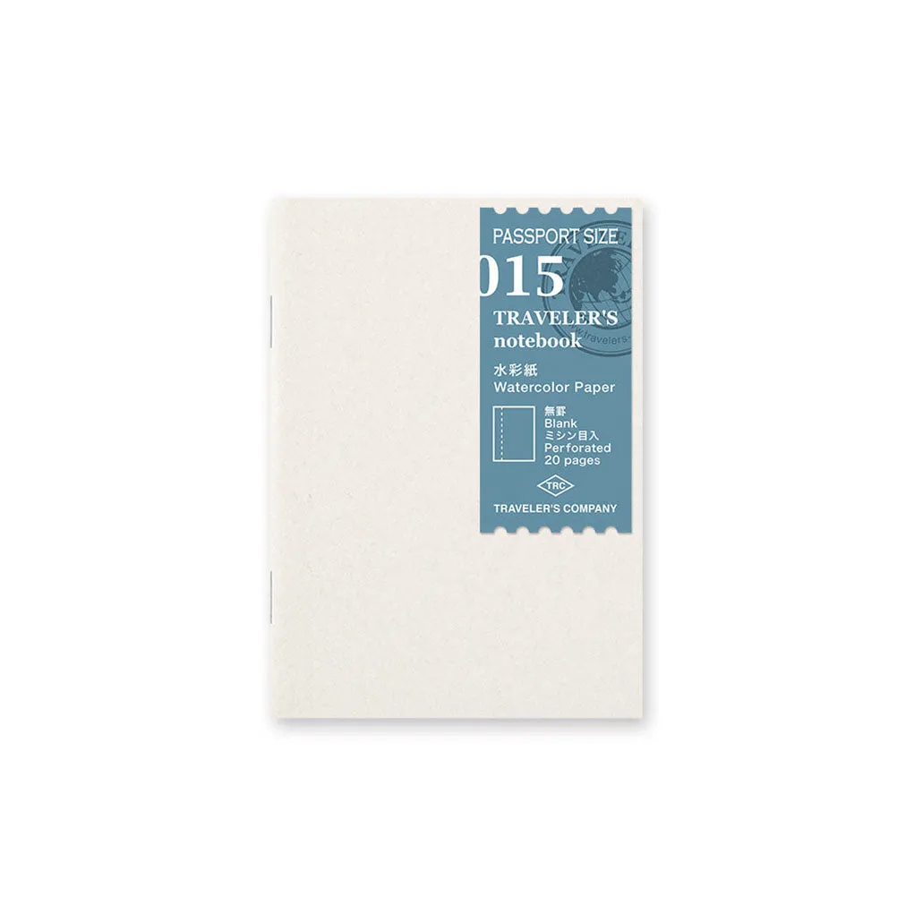 Traveler's Passport Notebook Refill Watercolor Paper - 015