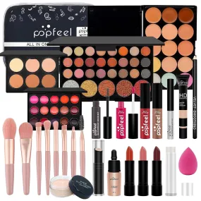 Ultimate Women's Makeup Gift Set with Brushes, Palettes, and Essential Cosmetics