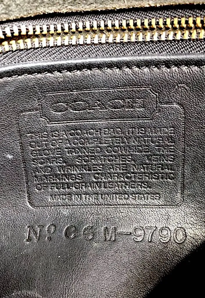 Vintage Coach City Bag C6M 9790