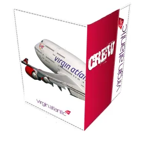 VIRGIN ATLANTIC B747 Passport Cover