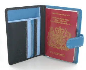 Visconti Rainbow Passport Holder RB75 Blue Multi