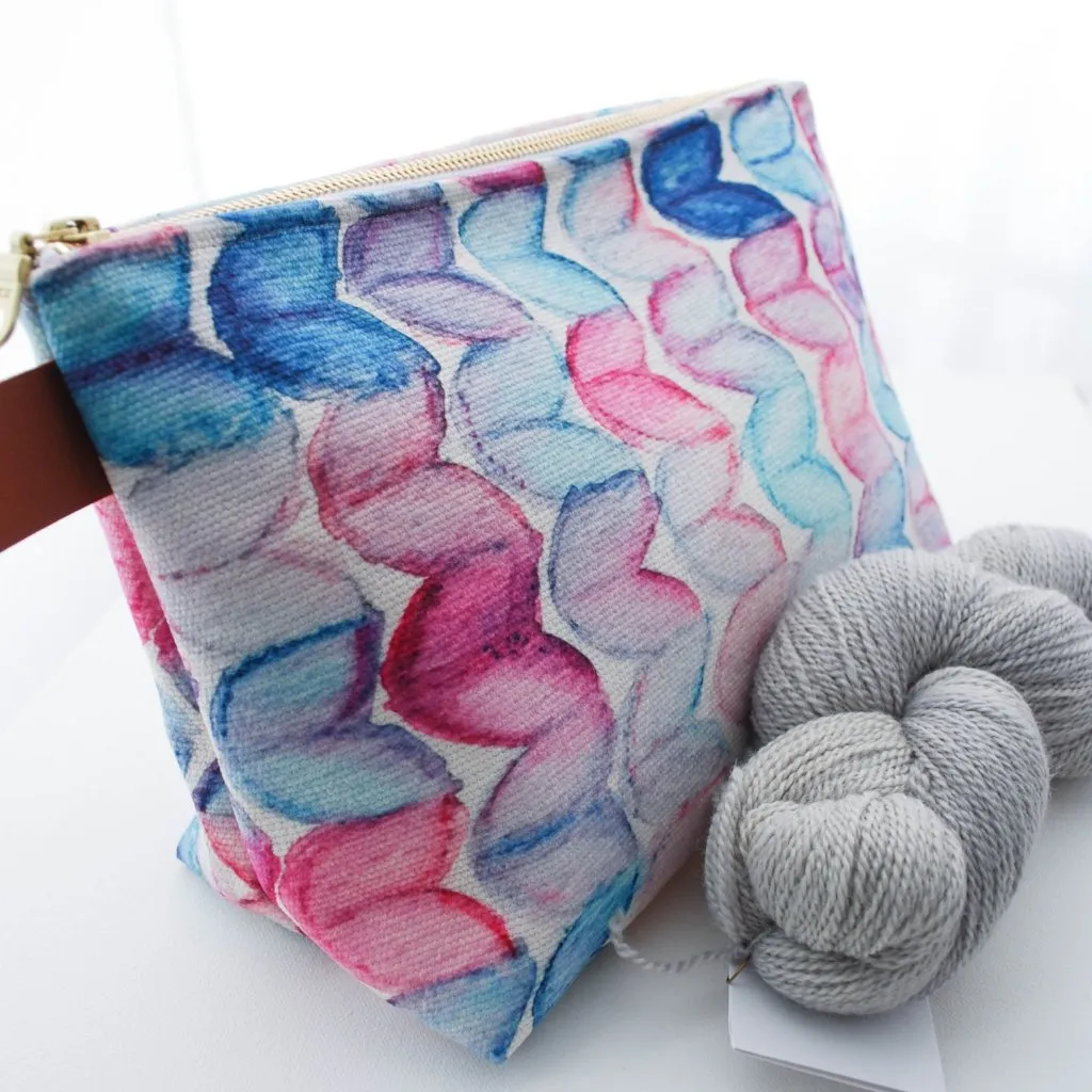 Watercolour Knits Project Bag