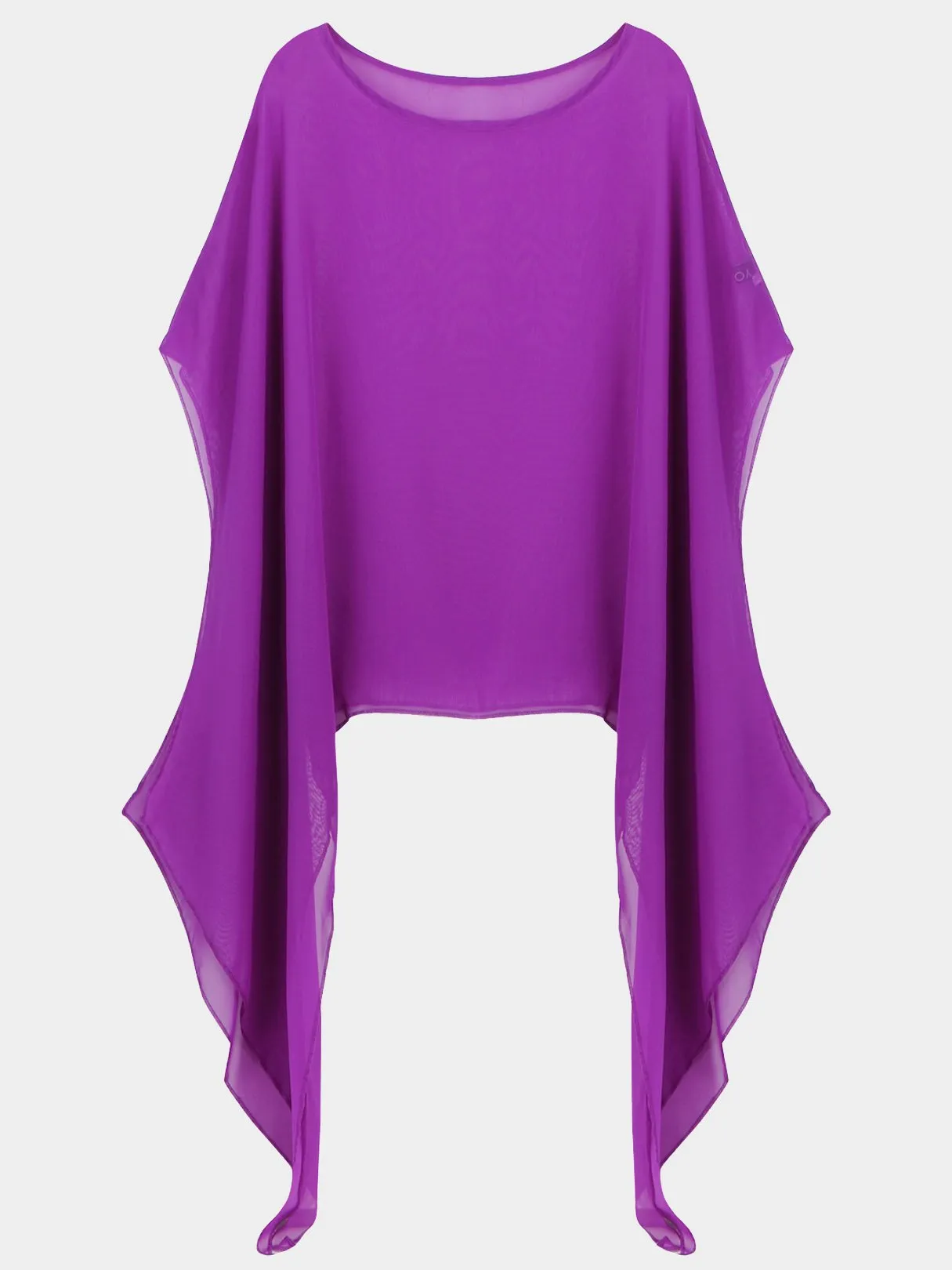 Wholesale Purple Asymmetrical Plain Irregular Hem Mini Dress