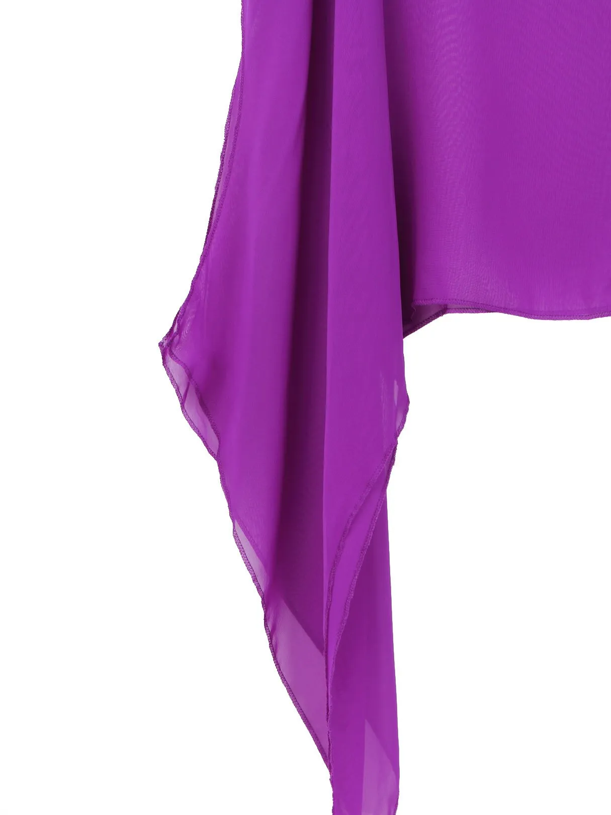 Wholesale Purple Asymmetrical Plain Irregular Hem Mini Dress