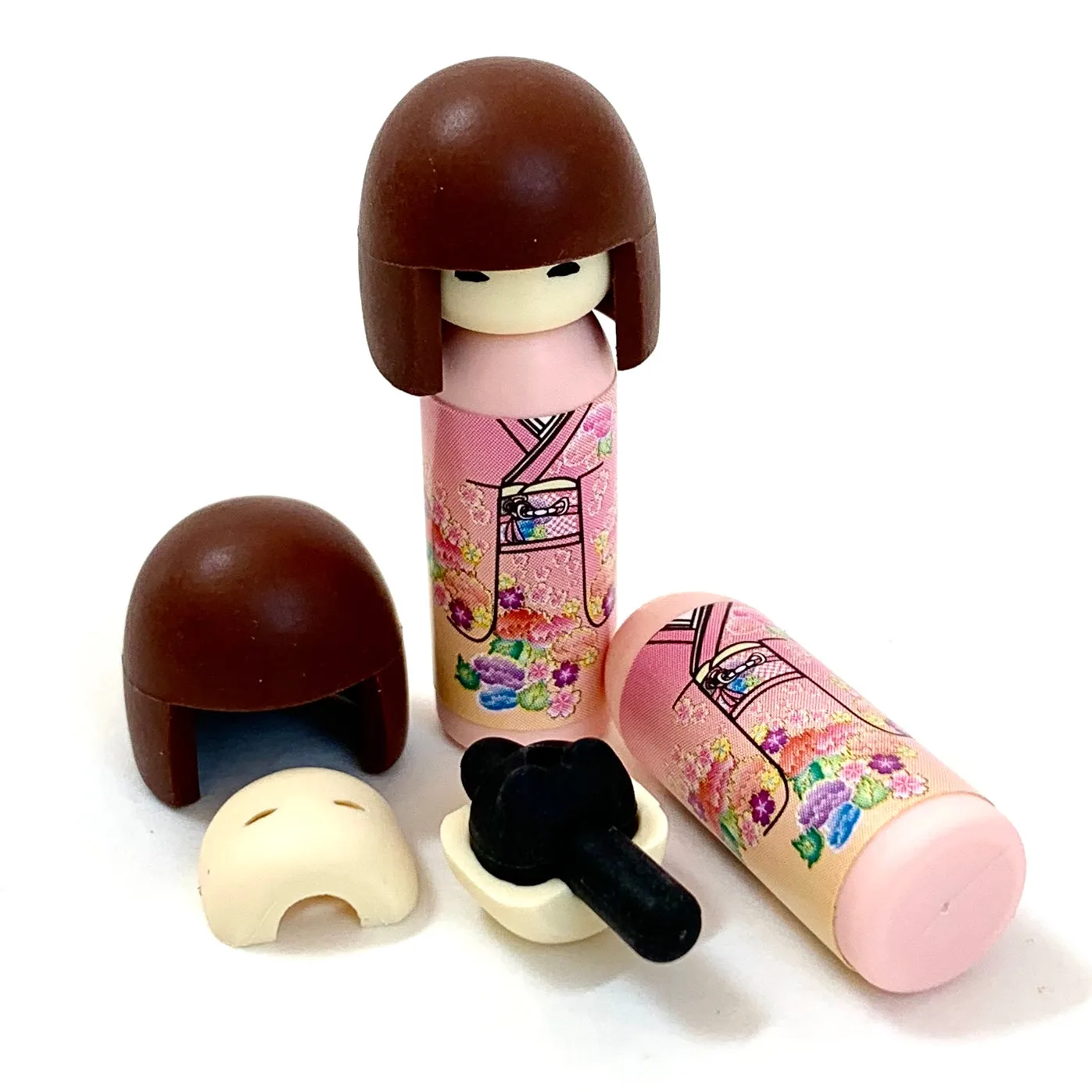 X 380031 Iwako Kokeshi Japanese Doll Eraser-DISCONTINUED