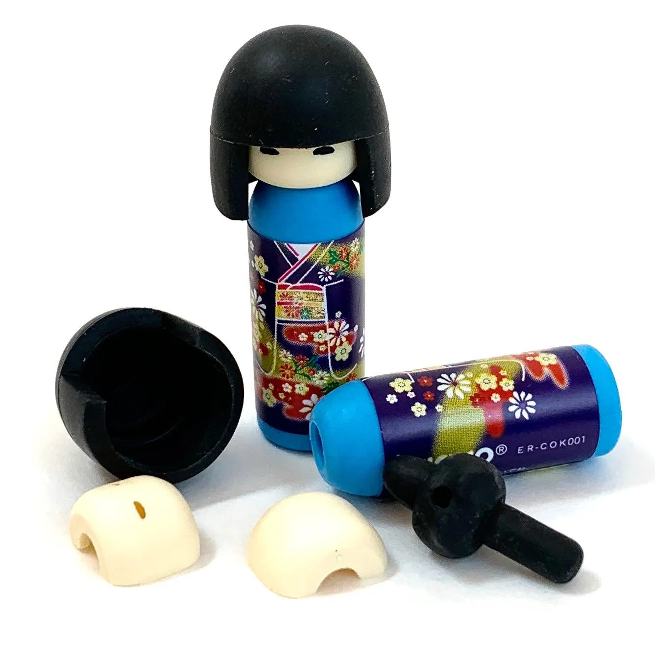 X 380031 Iwako Kokeshi Japanese Doll Eraser-DISCONTINUED