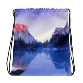 Yosemite at Sunset Drawstring bag